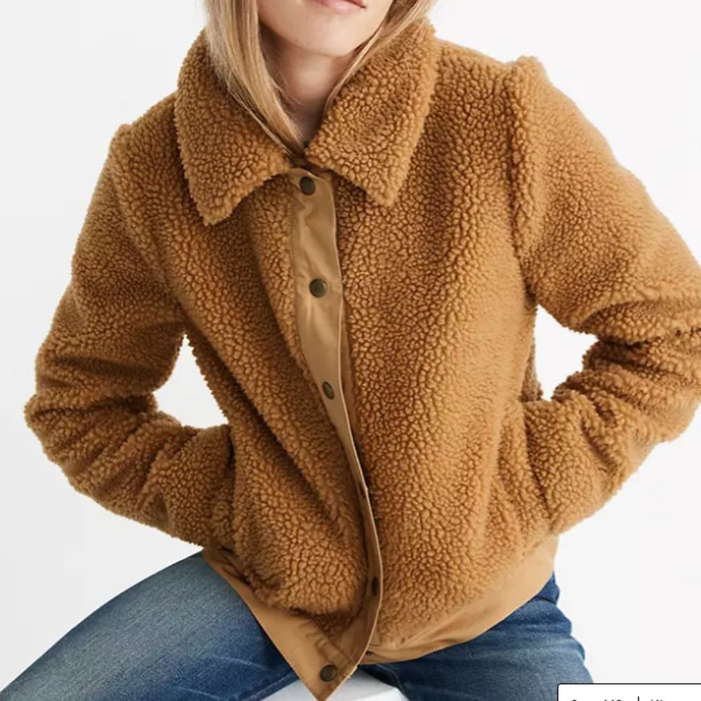 Madewell Cozy Sherpa Portland Jacket Size XXS